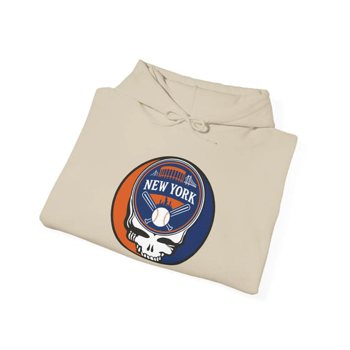 Grateful Dead - Copy of New York Mets Stealie Grateful Dead Unisex Heavy Blend Hoodie - MLB - StealieShop